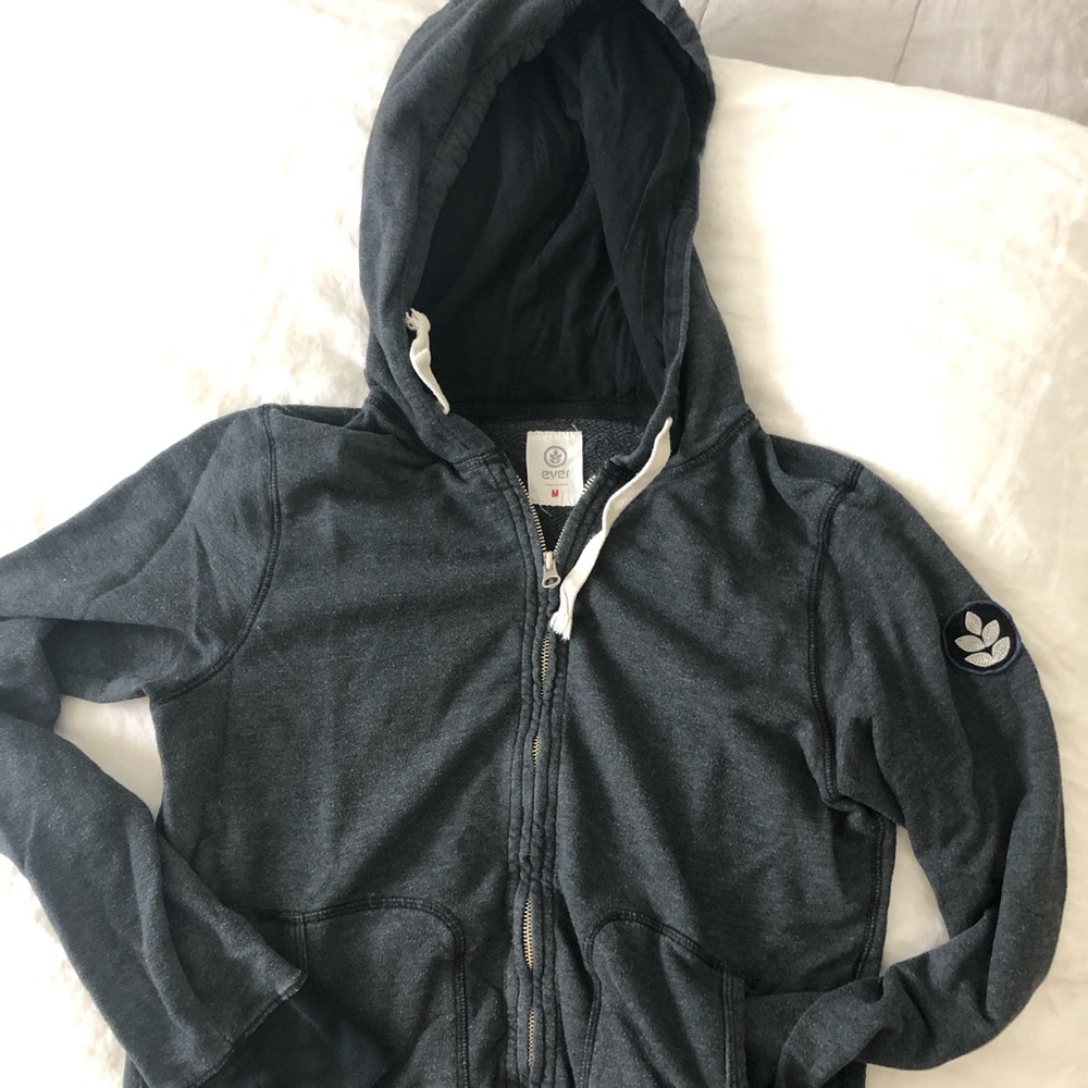 Black zip up hoodie